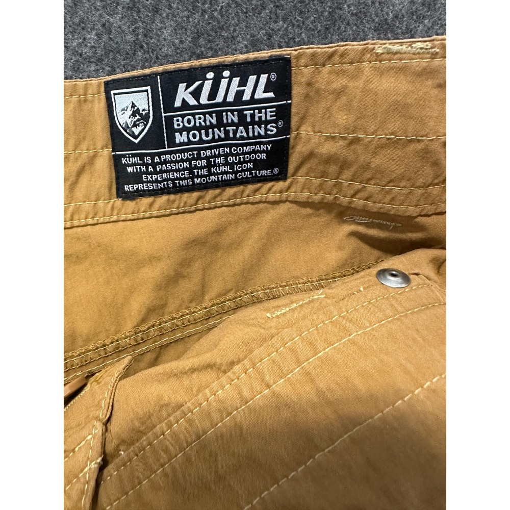 KUHL Shorts Mens 38 Tan Khaki Cotton Nylon Outdoor Hiking Utility Casual 10.5" - Picture 6 of 16